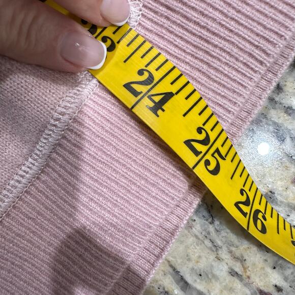 Kit and Ace Womens Light Pink Cashmere Knitted Hoodie Sweater Front Pocket M - Picture 8 of 8